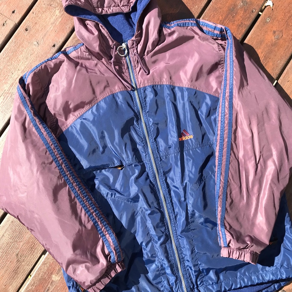 Vintage Adidas Jacket Fleece Lined - Picture 2 of 6